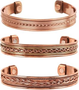 Brazalete de Cobre Hecho a Mano, Brazalete de Cobre Martillado, Joyería Ayurvédica de Lujo, Brazalete de Cobre para Hombre y Mujer - Product Image 1