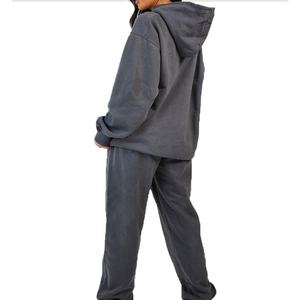 Service OEM à bas prix Survêtements évasés en matériaux respirants pour femmes, survêtements en coton personnalisés, décontractés et vintage lavés à l'acide - Product Image 6