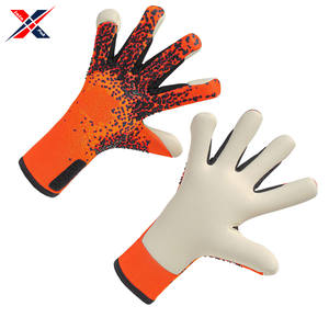 Nouveaux gants de gardien de but en cuir professionnels, bouts des doigts antidérapants, résistants à l'usure, pour adultes/enfants, entraînement de football, personnalisés - Product Image 2