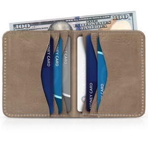 HPremium Handmade Genuine Leather <b>Card</b> <b>Holder</b> Slim Wallet With Burnished Edges Stylish Organizer For <b>Travel</b> HLC-0178 - Product Image 5