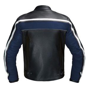 Veste pour homme personnalisable Veste en cuir de moto de qualité supérieure avec armures Moto de course d'équitation - Product Image 2