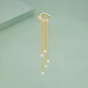 Trendy Tassel Drop <b>Earrings</b> 190001 Zinc Alloy Party Accessory - Product Image 1