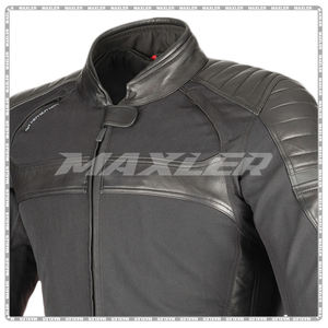 Chaqueta de Motocicleta de Cuero para Mujer |   Chaqueta Deportiva Cortavientos para Motociclistas con Certificación CE |   Chaqueta de Seguridad Resistente - Product Image 4