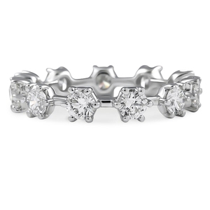 Anillo de Eternidad 'Copos de Nieve' con Diamante Redondo de 1.65 CT, Colección de Anillos Elegantes con Diamantes - Product Image 1
