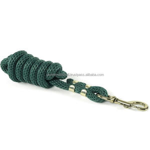 Solid Poly <b>Lead</b> <b>Rope</b> for <b>Horses</b> and Livestock 10 Foot Long and 5/8 Inch Thick Heavy Duty Cotton <b>Horse</b> <b>Lead</b> <b>Ropes</b> - Product Image 4