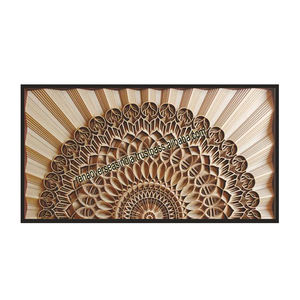 Paneles MDF montados en la pared de alta calidad al por mayor, diseño Mandala cortado con láser, detalles de madera multicapa para decoración de sala de estar - Product Image 6
