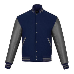 Chaqueta universitaria transpirable de talla grande para hombre, nuevo estilo personalizado, chaqueta de béisbol universitaria para hombre - Product Image 1