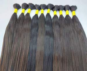 Vente en gros de faisceaux de cheveux vierges indiens collectés temple extensions de cheveux humains double tirage approvisionnement - Product Image 1
