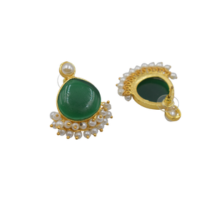 Pendientes de joyería chapados en oro para mujer, regalos de compromiso de boda, pendientes simples al por mayor - Product Image 3