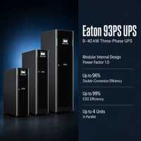Untuk UPS Online Tiga Fasa 93PS 8-40kW dengan Baterai Asam Timbal, Proteksi Petir 380/400/415V untuk Daya Kritis Pusat Data
