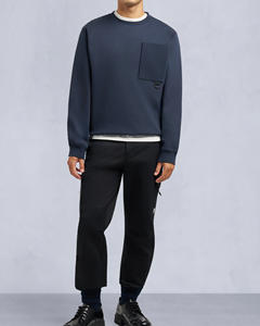 Sweat-shirt pour homme durable, nouveau, luxueux, à poignets élastiques, col rond, tendance, coupe ample, moderne, léger - Product Image 3