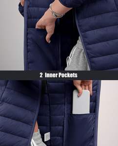 Transpirable nuevo diseño OEM Venta caliente personalizado mujer invierno Puffer abrigo señoras Puffer chaquetas tamaño personalizado colores y logotipo - Product Image 4