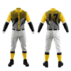 Manches courtes votre propre maillot de sublimation uniforme de baseball équipe porter nom Logo jeunesse uniforme de baseball pour adultes - Product Image 4