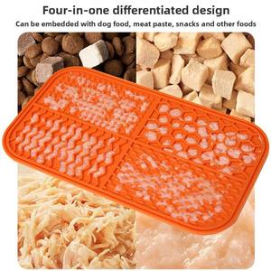 Pet Licking <b>Mat</b> Food-Grade Slow Feeding Bowl Anti-Choking Slow Feeder Suction Cup Dog Pet Feeding Factory Direct Sale - Product Image 3