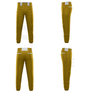 Pantalons de baseball unisexes de qualité supérieure, 100% polyester, antibactériens, séchage rapide, respirants, logo personnalisé, couleur personnalisée, vente en gros - Product Image 4