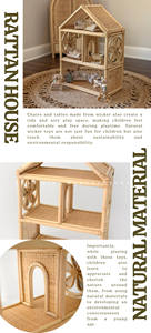 Casa de Ratán Natural de Alta Calidad con Diseño Más Reciente, Utilizada para Decoración y para Hacer Juguetes para Niños - Product Image 5