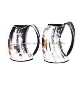 Taza de cuerno de vaca africana para beber cerveza, decoración interior, diseño de Material único, el mejor par - Product Image 1