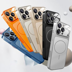 Custodie per cellulare in vetro smerigliato di colore originale per <span class=keywords><strong>iPhone</strong></span> 17air 16 15 <span class=keywords><strong>14</strong></span> <span class=keywords><strong>Pro</strong></span> Max protezione per lenti posteriori antiurto - Product Image 1