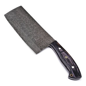 Custom Wholesale High Quality Damascus Steel Cleaver Handmade Custom Damascus Steel Chef Cleaver Kitchen Knife - Product Image 1