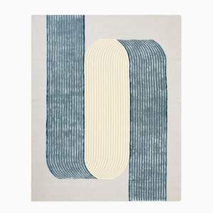 Alfombras de lana hechas a mano para el hogar, tapete de lana con bucle de color y tamaño personalizado, indio, peludo, colores puros - Product Image 3