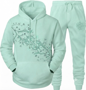 Wholesale Rate Men's Winter Printed Tracksuit Pullover <b>Hoodies</b> Training Jogger Sets Sport Wear Sweat Suits Casual Design New - Product Image 1