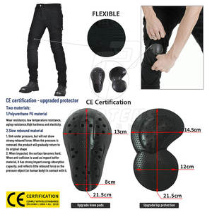 กางเกงยีนส์มอเตอร์ไซด์สีทึบใส่สบายกางเกงขายออนไลน์ - Product Image 5