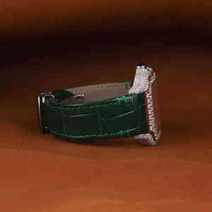 Reloj Mecánico de Lujo con Diamantes Estilo Hip Hop, Unisex, Oro Blanco, Resistente al Agua, Esfera de Cristal Analógica - Product Image 2