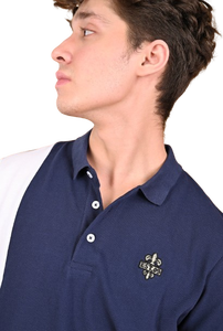 เสื้อโปโลสำหรับผู้ชายผ้าซาตินผ้าฝ้าย100% พรีเมี่ยมพิมพ์ลายนูนดีไซน์พื้นผิวหลายแผงไม่ยับ - Product Image 5