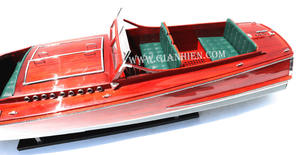 Gia Nhien Fabricant Approuvé Conception Personnalisée Basse quantité minimale de commande EN BOIS Ditchburn Viking-BLANCHE PERLE PEINTE-BATEAU DE VITESSE EN BOIS - Product Image 5