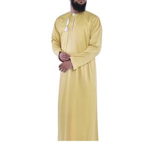 2024 personnalisé hommes Thobs Abayas Daffah musulman hommes thobe vêtements islamiques pour hommes respirant - Product Image 1
