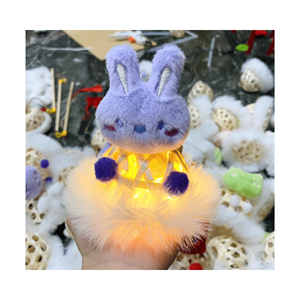 โคมไฟไม้ไผ่สานแบบทำมือสไตล์กลางฤดูใบไม้ร่วงโคมไฟงานเทศกาลโคมไฟเท็ดดี้เรืองแสงไม้ไผ่แบบพกพา - Product Image 3