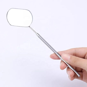 Miroir mural en acier inoxydable de qualité supérieure plaqué or pour les salons de beauté, inspection des cils grand angle pour les cils - Product Image 5