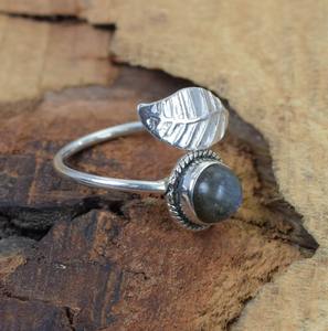 925 argent Sterling meilleure qualité à la main Labradorite Spinner anneau ovale coupe pierres précieuses bijoux pour femmes pour mariage Labradoresite - Product Image 4