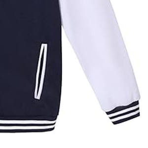 แจ็กเก็ตทีมตัวแทน/แจ็คเก็ตขนสัตว์ขนสัตว์ของผู้ชายแจ็กเก็ตเลตเตอร์แมนพร้อมแขนเสื้อหนังที่อัปโหลดด้วยชุดกีฬา - Product Image 3