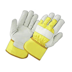 Gants de travail en cuir robustes Anti Impact Rigger Industry Construction Safety Work Gants en cuir de trempage tricotés antidérapants - Product Image 4