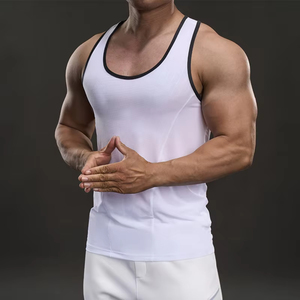 Camiseta Deportiva sin Mangas para Hombre, Estilo Musculoso, Ajustada, para Correr, Cuello Redondo, Lisa, para Fisicoculturismo y Fitness, Novedad 2025 - Product Image 1