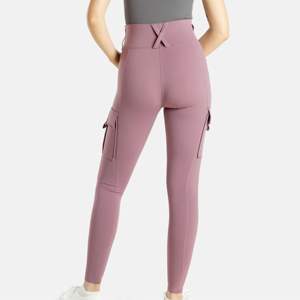 Stylish Women Utility Workout Blush Pink <b>Leggings</b> - Functional and Comfortable <b>Leggings</b> <b>with</b> <b>Pockets</b>, Ideal for Fitness - Product Image 5