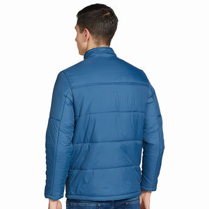 Chaquetas acolchadas de nailon con capucha extraíble para hombre, de Color azul, las más vendidas, hechas en Pakistán - Product Image 2