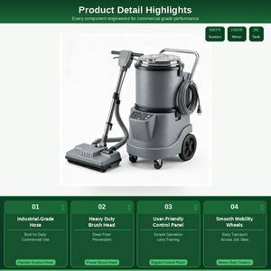 Máquina <span class=keywords><strong>de</strong></span> <span class=keywords><strong>Limpieza</strong></span> <span class=keywords><strong>de</strong></span> Alfombras y Tapicerías OEM ODM, Aspiradora Húmeda/Seca para <span class=keywords><strong>Contratistas</strong></span> <span class=keywords><strong>de</strong></span> <span class=keywords><strong>Limpieza</strong></span> Comercial, Extractor <span class=keywords><strong>de</strong></span> 40KPA MR150 - Product Image 5