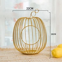 Panier en métal câblé de type cage en noir et doré superbe panier suspendu design ustensiles de cuisine fantastiques