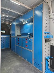 Système de rangement et d'organisation modulaire pour l'intérieur de la voiture avec des matériaux de haute qualité |   Solutions d'équipement pour véhicules OEM/ODM : Étagère de fourgonnette - Product Image 3