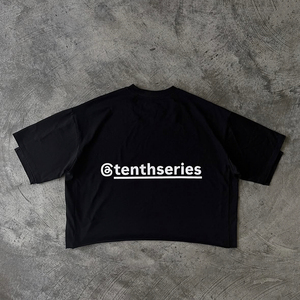 Custom Screen Printing Acid Wash Sun Faded Loose Fit T-Shirt Heavyweight Cotton <b>Cropped</b> Boxy Fit 100% Cotton <b>Men</b> T-Shirt for <b>Men</b> - Product Image 4