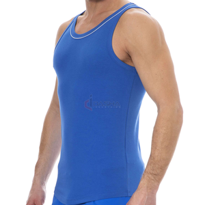 เสื้อกล้ามสำหรับผู้ชายเสื้อแขนกุดใส่ออกกำลังกายฟิตเนสฟิตเนสขนาดยุโรปใส่สบายออกแบบโลโก้ได้ตามต้องการ - Product Image 2