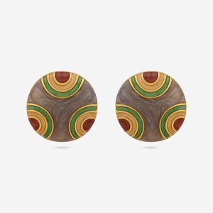 Trendy Geometric <b>Stud</b> <b>Earrings</b> 192672 Bezel Setting Stainless Steel Zinc Alloy Plastic Pearl Diamond Inlay Religious for Parties - Product Image 6