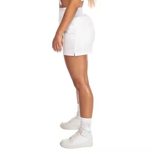 Short Actif Tissé Unisexe | Polyester Respirant/Coton Bicolore Noir et Blanc Boxe Casual Jogging & Exercise Bottoms - Product Image 5