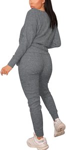 Survêtement décontracté à manches longues pour femmes de haute qualité Ensemble 2 pièces pour la vente d'hiver - Product Image 2