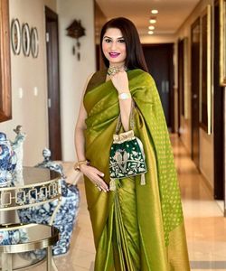 Blus Organza motif merah <span class=keywords><strong>Saree</strong></span> dengan Organza putih untuk pakaian pesta pernikahan sederhana wanita