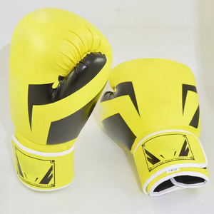 Gants de boxe en cuir PU 14oz personnalisés avec design coloré pour l'entraînement aux arts martiaux - Product Image 5