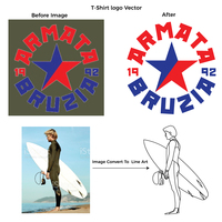 Services de conception graphique les moins chers comme la conception de broderie, le logo vectoriel pour l'impression de t-shirts, les patchs, le logo gravé en métal