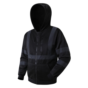 Ropa DE SEGURIDAD reflectante de alta visibilidad Guardia DE SEGURIDAD Chaqueta de invierno Sudadera con capucha de alta visibilidad para hombres Sudadera con capucha de seguridad - Product Image 4